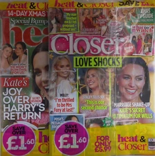 Heat & Closer magazine Bumper Pack on sale 20th Dec 2025 Kate's joy +Love Shocks