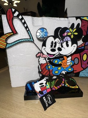Balloon Mickey & Minnie Love 4030829 (Disney Enesco, Britto) NEW OPEN In Box