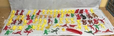 Huge Lot of 79 Tim Mee Cowboys Pioneers Indians  Canoe and Campfire Nice!