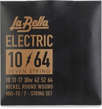 La Bella HRS-73 Nickel 7-string Electric Guitar Strings - .010-.064 Heavy