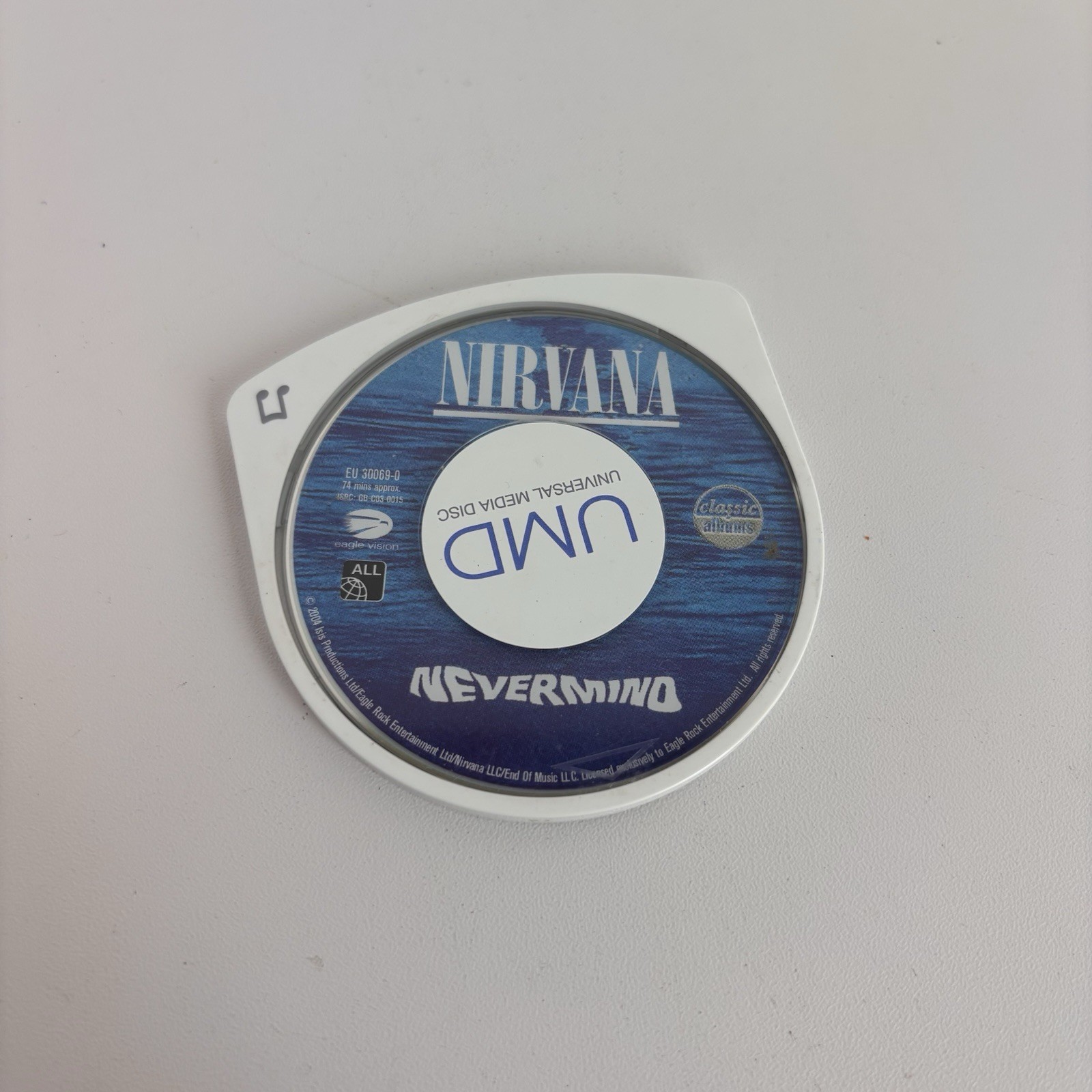 Nirvana Nevermind UMD Movie Soundtrack, Sony PlayStation PSP, Classic Albums