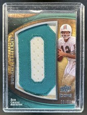 2009 Upper Deck Icons Bob Griese Immortal Lettermen #/75 Dolphins