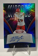 2025 Panini Certified MATT ARAIZA #MS-TAR Mirrors Blue Auto /49 Chiefs