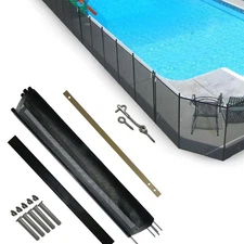 DIY Pool Fence Sections - 5' x 12' Black (DIY-F111-5)