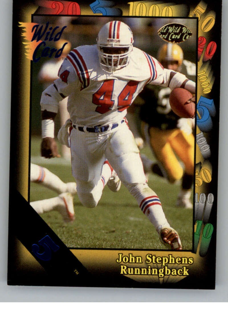 1991 Wild Card NFL 5 Stripe Football Trading Cards Pick From List With Rookies