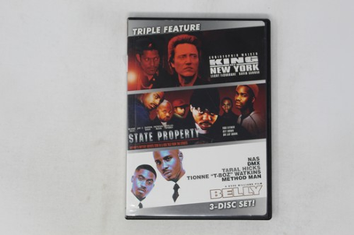 #ad #ad Triple Feature DVD King of York State Property Belly 3 Disc Set C $12.59