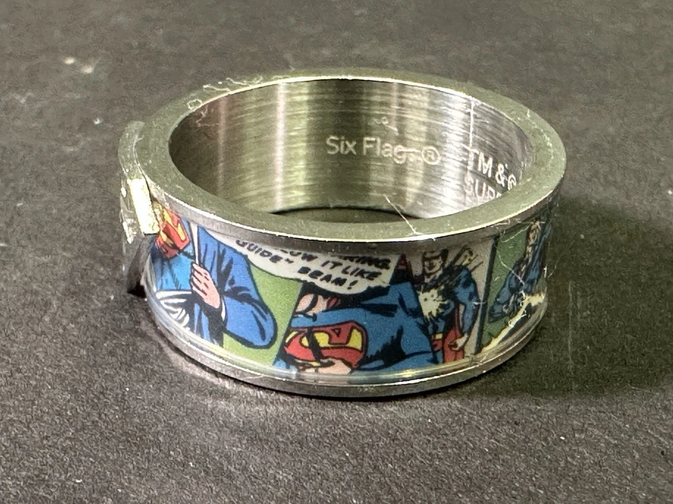 Superman Comic Strip Ring - Stainless Steel - Superman Logo - Image 3 of 4
