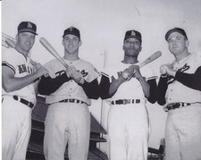 harmon killebrew,bob allison,leon wagner,lee thomas 8x10 photo