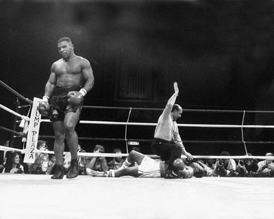 Mike Tyson Iron Mike Vintage Boxing Knockout Victory Photo Reprint