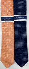 TWO CLUB ROOM Men's Regular Ties  NEW MSRP: 55.00 X 2  110.00