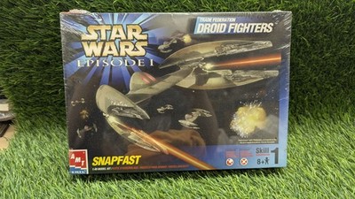 AMT ERTL Star Wars Episode 1 Trade Federation Droid Fighters Snapfast Kit Sealed