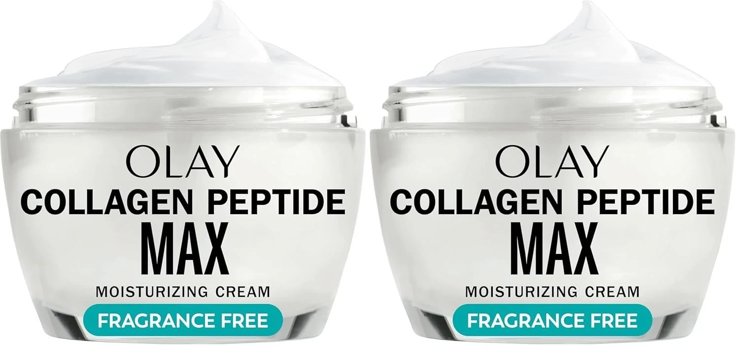 Olay Collagen Peptide Face Moisturizer,Firming Cream for Women, 2 Pack