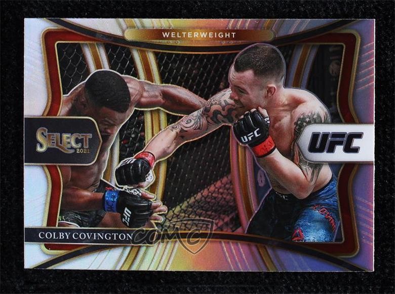 2021 Panini Select UFC Premier Level Silver Prizm Colby Covington #197 jw9