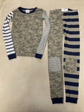 Hanna Andersson Pajama Set 150 Boys 12 Camo Long John Set