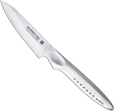 Global SAI-S02R Schälmesser 10Cm Hammerdesign