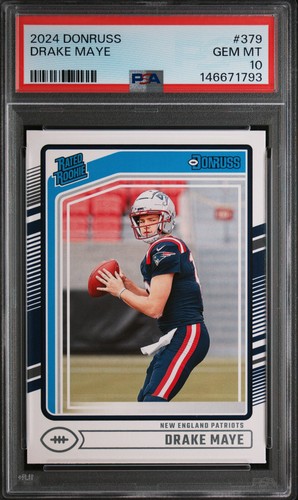 2024 Panini Donruss DRAKE MAYE #379 PSA 10 GEM MINT RC Rookie Card 🤩