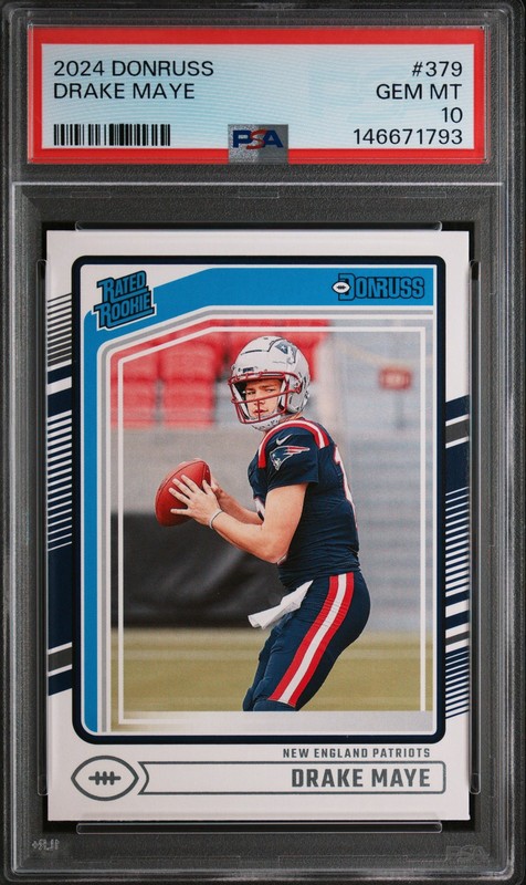 2024 Panini Donruss DRAKE MAYE #379 PSA 10 GEM MINT RC Rookie Card 🤩