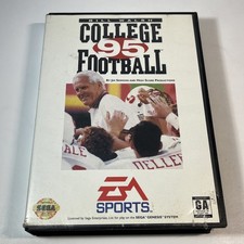 Bill Walsh College Football 95 (Sega Genesis 1994) CIB Complete w Manual - Works