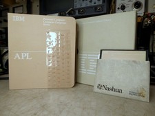 Vintage IBM 5150 Computer Software APL Language V1.0 1983 Book, Disk, Sticker