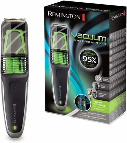 Remington Vacuum Beard & Stubble Trimmer Mess-Free Vacuum Chamber Detail Blade