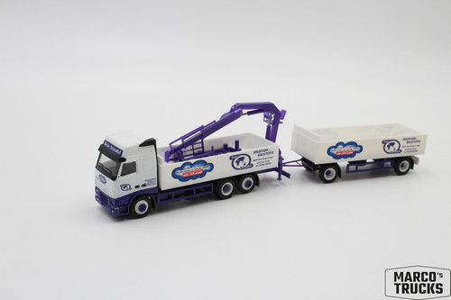 Tren de remolque de materiales de construcción Herpa Volvo FH12 “Pie estrecho Nelskamp” 146036 1:87 / H22616 - Imagen 1 de 1