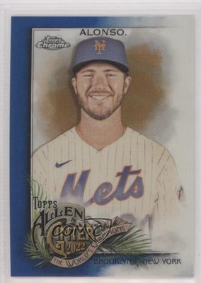 2022 Topps Allen & Ginter Chrome Blue Refractor 44/150 Pete Alonso #29 08jk