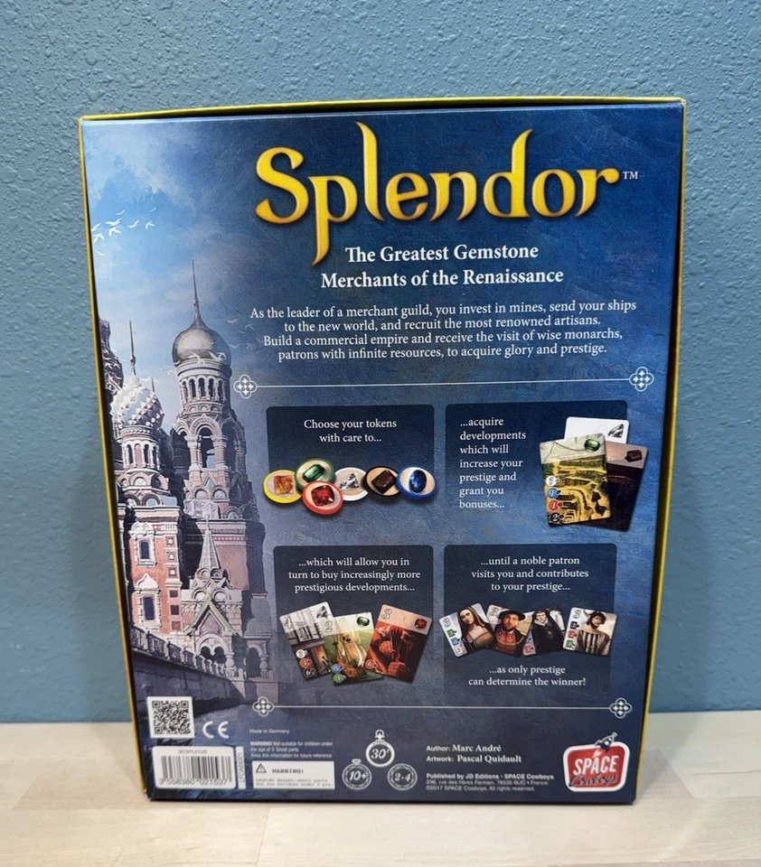 Juego completo de mesa de estrategia Splendor by Marc Andre Foto 3 de 4