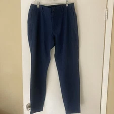 Mack Weldon Blue Radius Performance 5 Pocket Chino Pant Size 34x34 Golf Pant