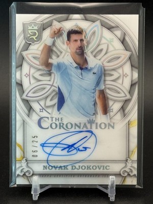 2024 Topps Royalty Novak Djokovic Coronation On-Card Auto 06/25 - Tennis #C-ND