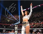 Chelsea Green WWE Autographed 16" x 20" Raising Title Photograph