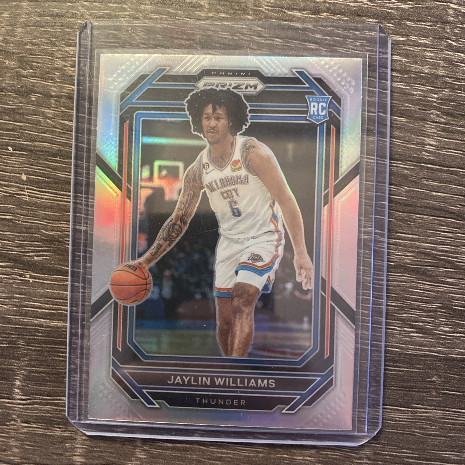 Jaylin Williams 2022-23 Prizm Silver #247 Rookie OKC Thunder RC