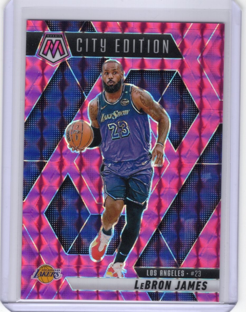 2024-25 Panini Mosaic LeBron James #286 City Edition Pink Prizm /175