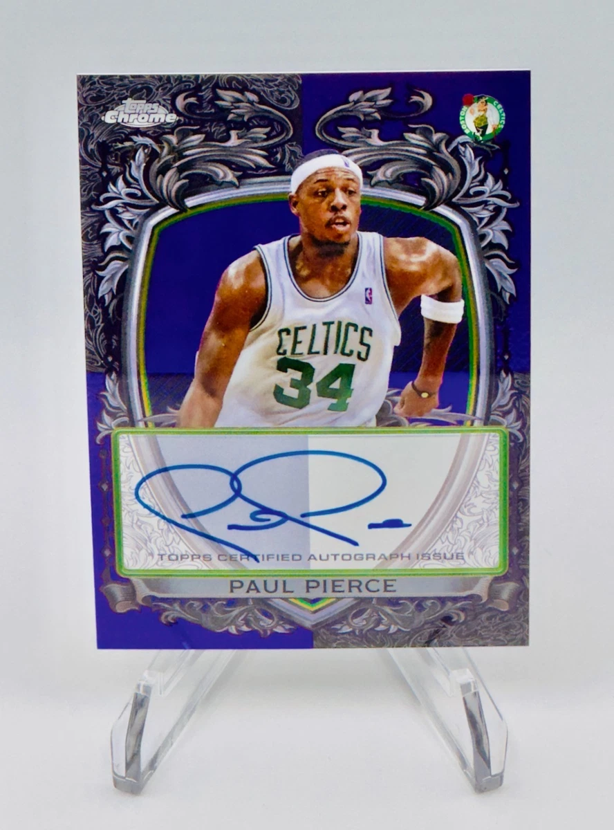 Topps Paul Pierce Basketball Autographed Sports Trading Cards