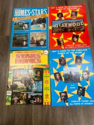 Homes of the stars, stars, homes, map, and guide to Hollywood stars 4 lot vg 