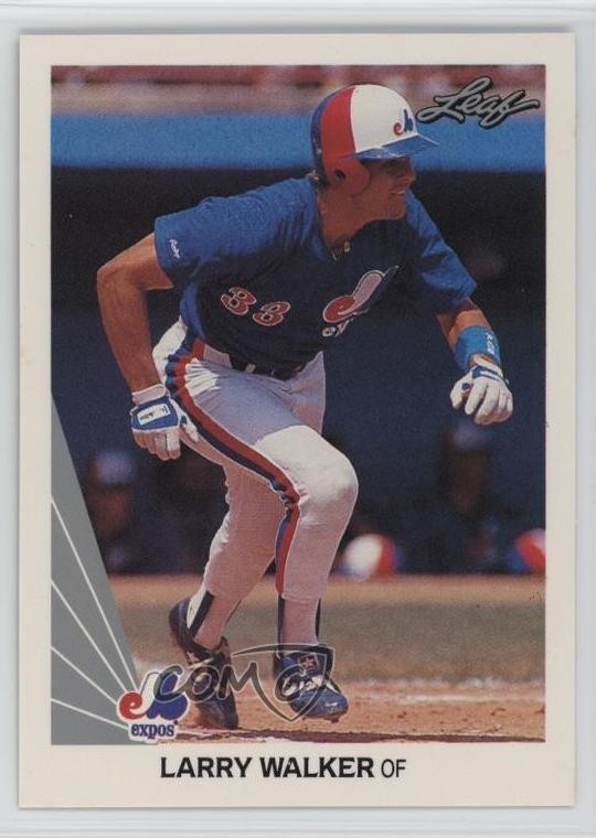 1990 Leaf Larry Walker #325 HOF 0o3x