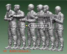 3D Printing 1/35 British modern tank soldiers Unpainted 6PC 