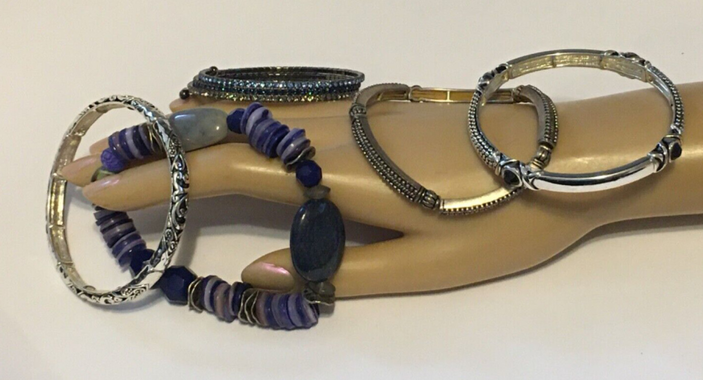 5 Items -   Attractive Bracelets  Assorted Styles… - image 3