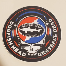 GRATEFUL DEAD X DOGFISH HEAD BEER BREWERY BREWING CO PROMO STICKER STEALIE SYF
