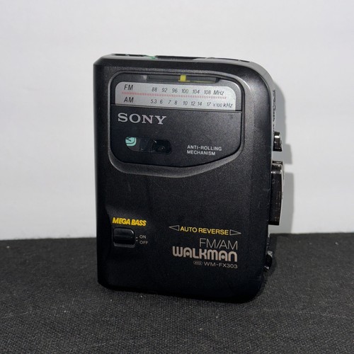 Sony Walkman WM-FX303 Radio - FM/AM Tested Works Tapes/Rewind Untested - Great