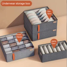 Drawer Organiser Wardrobe Neat Tidy Storage Box for Bra Underwear Socks Storage