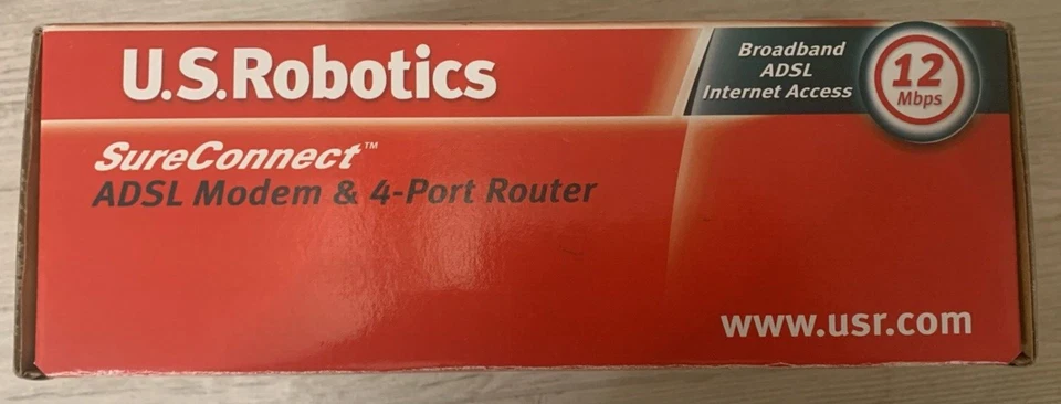 BRAND NEW U.S.Robotics SureConnect ADSL Modem & 4-Port Router - Image 3 of 4