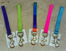 New! Valhoma 8" NYLON GOAT LEAD w/ 3/4" Brass snap 5 COLORS including Rainbow