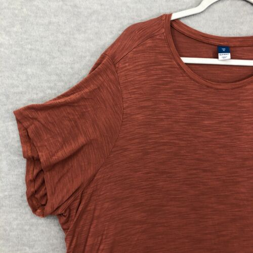 Old Navy Womens Orange Round Neck Short Sleeve Casual T Shirt Size Luxe 3X - Picture 2 of 14