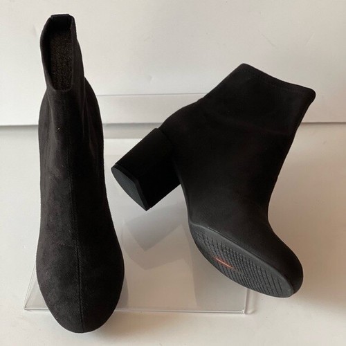 Rockport Women's Black Suede Ankle Boots Pumps Heels Oaklee, Sz 9.5 - Picture 4 of 8