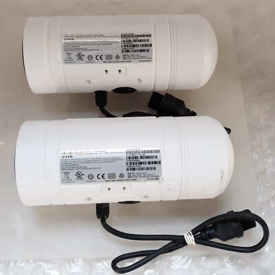Pair of Cisco CIVS-IPC-6400E Video Surveillance IP Camera HD Bullet VR IR