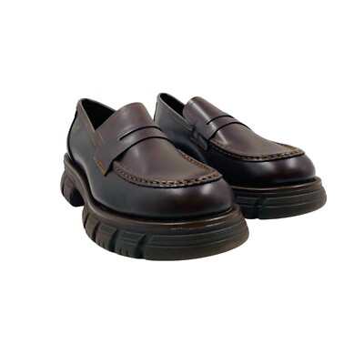 Jonak damen Weinrot Leder Mokassins Halbschuhe Schuhe Eu 40 US 8 UK 6.5