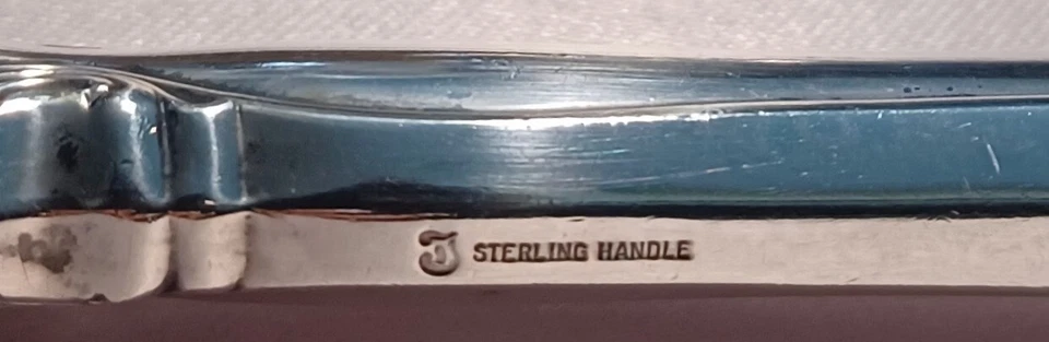 French Provincial by Towle Sterling Handle & Black 2 Piece Salad Set - Image 2 of 3