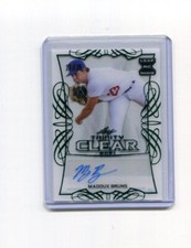 2021 Leaf Trinity Clear Autographs Green Maddux Bruns Rookie Auto 27/75