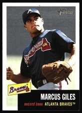2002 Topps Heritage Marcus Giles    #129 Atlanta Braves