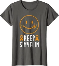 Keep Smyelin Multiple Sclerosis Awareness Tee Ladies' Crewneck T-Shirt